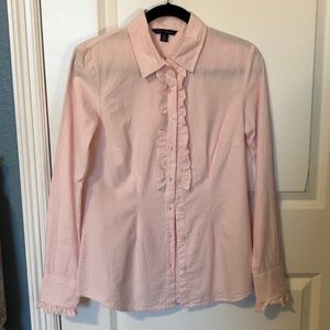 Tommy Hilfiger Striped Ruffle Shirt